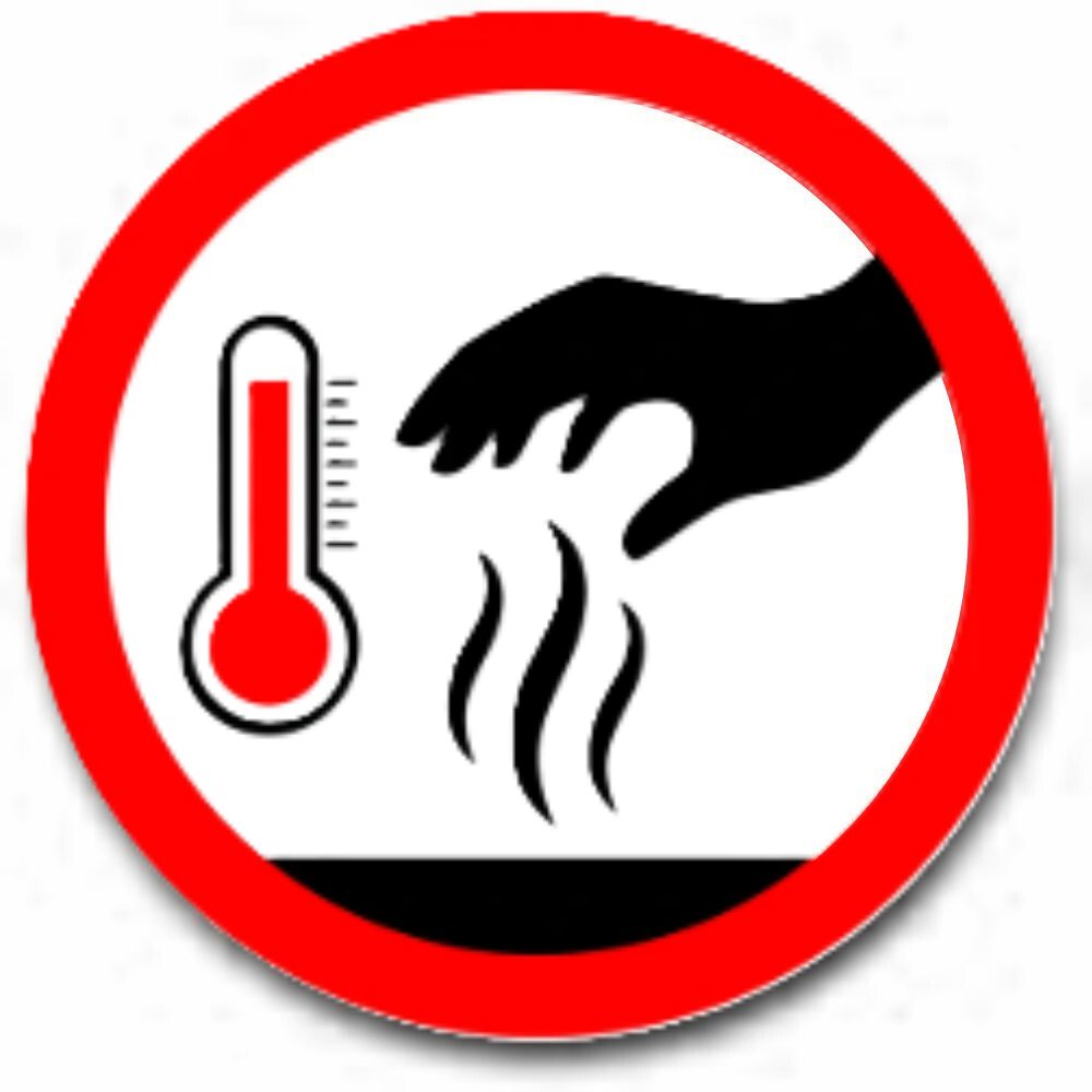 Do not touch Hot or Melted Protector Patch to any parts of the body. icon